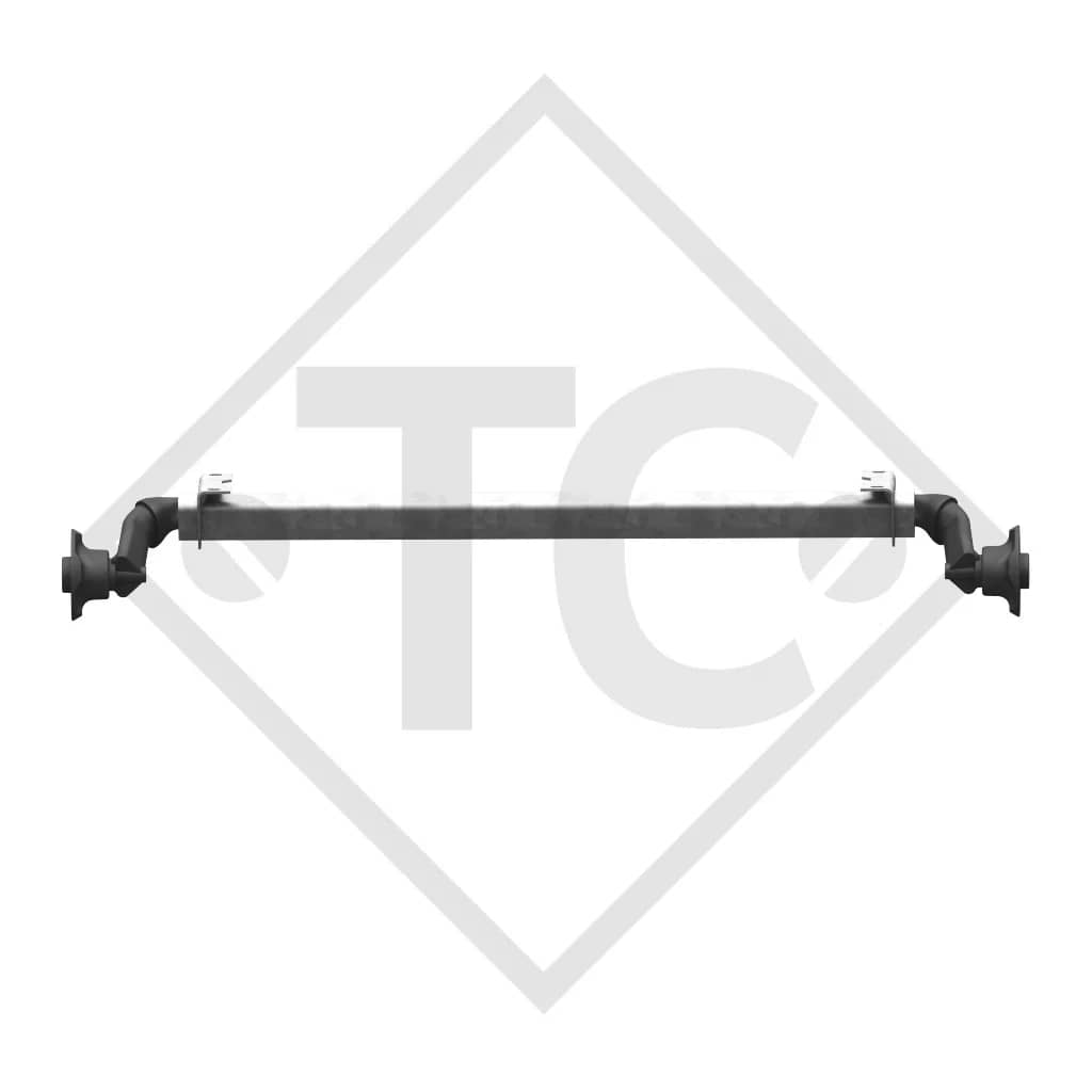 Eje torsión 750kg x 1930mm: estabilidad total