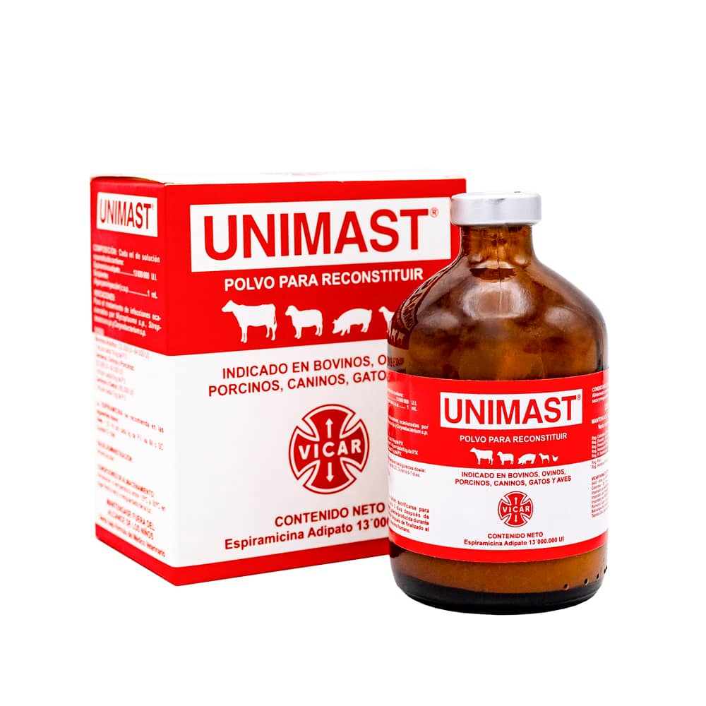 UNIMAST-20 Espiramicina | Antibiótico veterinario de amplio espectro