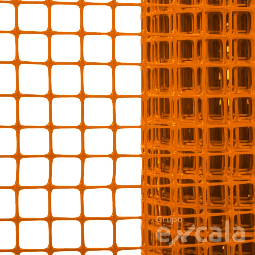 Malla Cuadrada Naranja 15x15mm 1.5m x 30m | Excala
