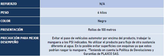 Manguera Polietileno Cal 40 x  1/2"   x 100m