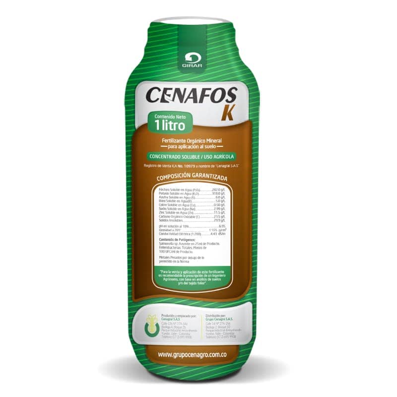 Cenafos K 20 Kg – Fósforo y Potasio para Llenado y Rendimiento