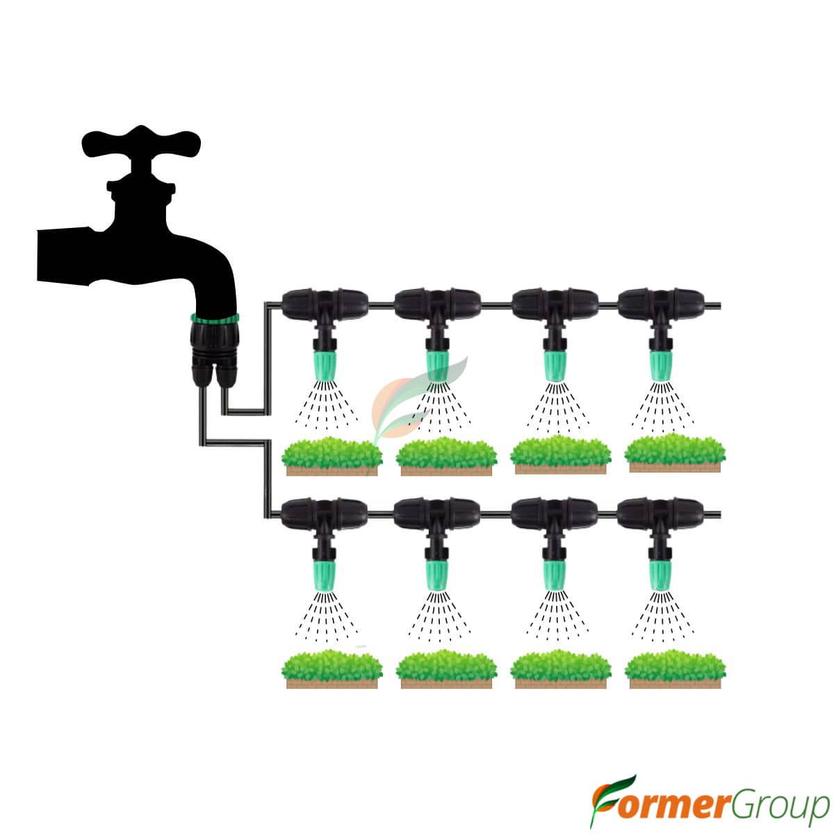 Kit de Riego por Nebulización 10 mts