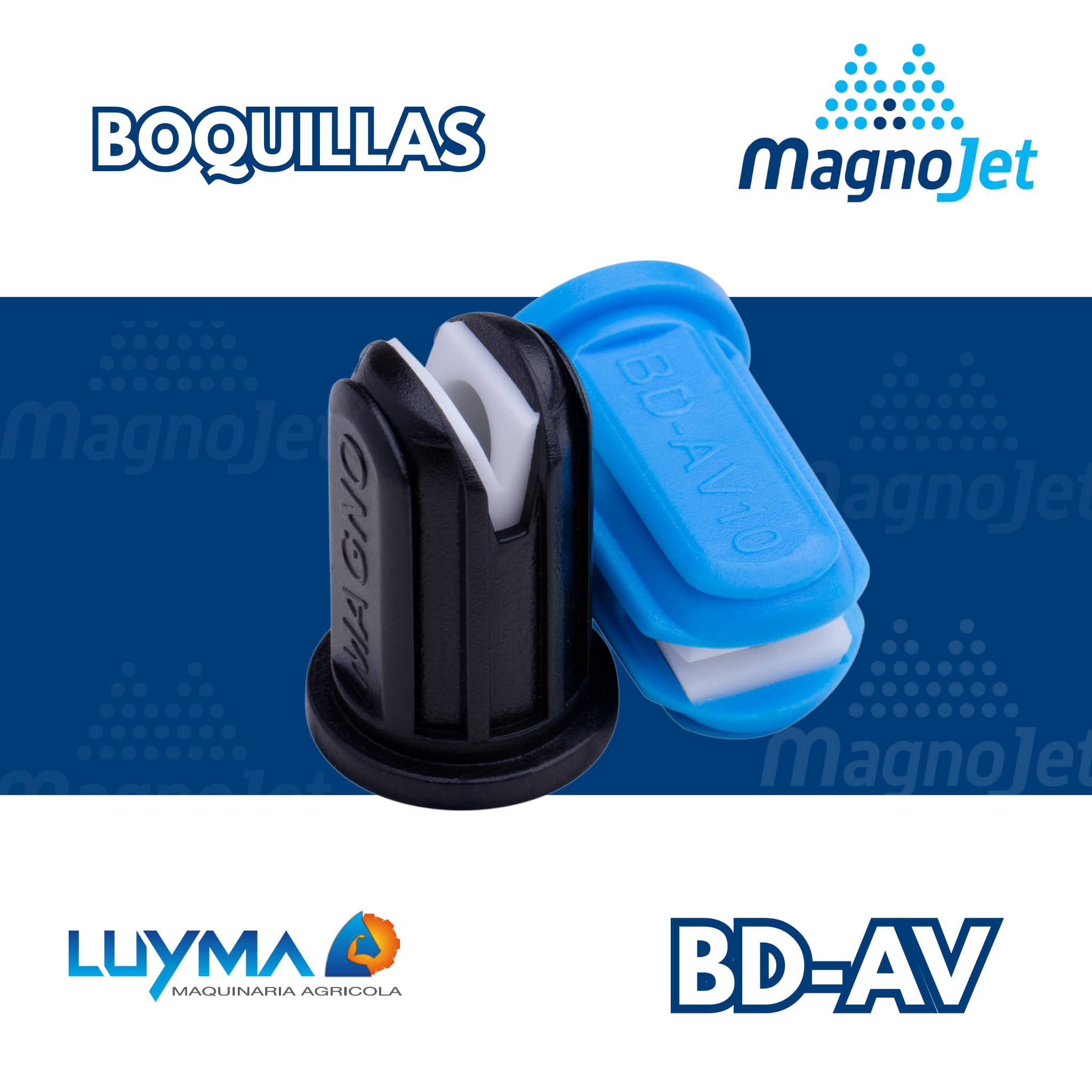 Boquilla Magnojet BD-AV 110° Cerámica para Fumigadoras Agrícolas