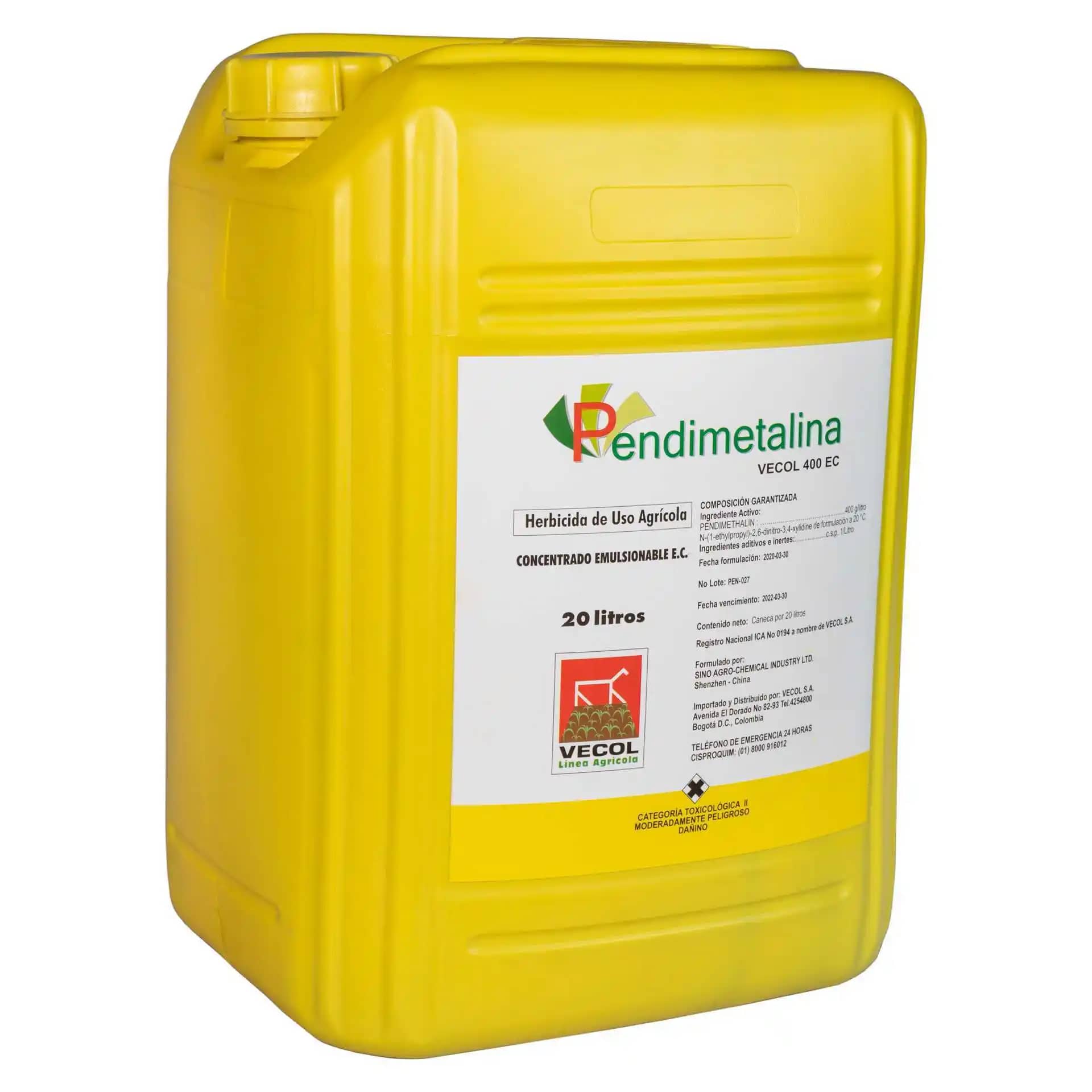 Herbicida Pendimetalina Vecol 400 EC x 20 Litros