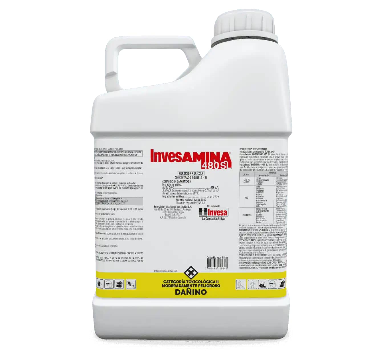 Herbicida Invesamina 480 Sl x 4 Lt