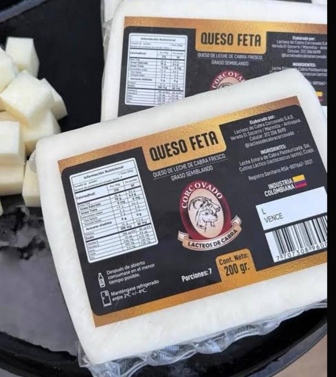 Queso Feta Lácteos de Cabra Corcovado x 200 gr