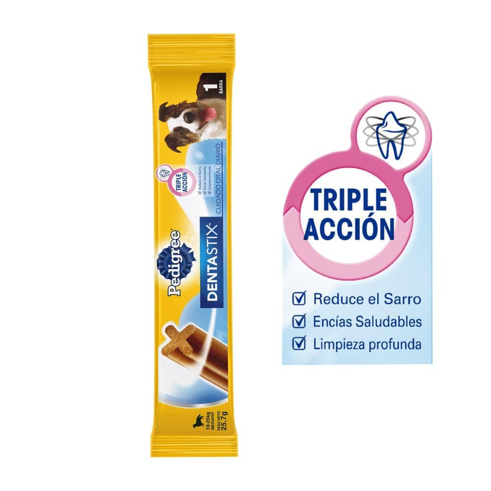 Alimento para perros Dentastix raza mediana x 1 und - Pedigree