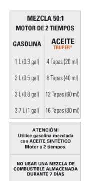 Motosierra 45 cc a gasolina - Truper