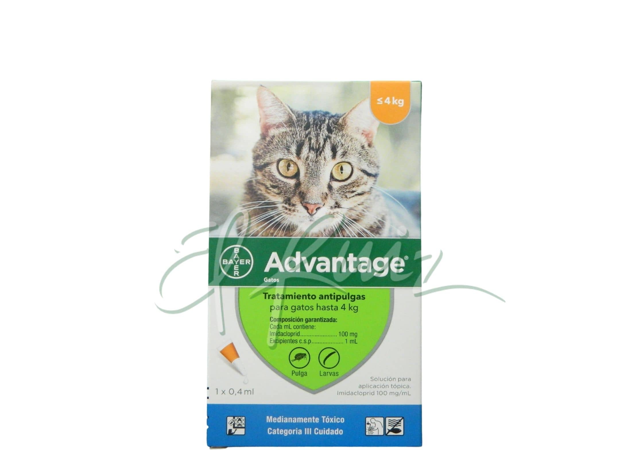 Advantage 0,4ml Elanco: antipulgas gatos pequeños