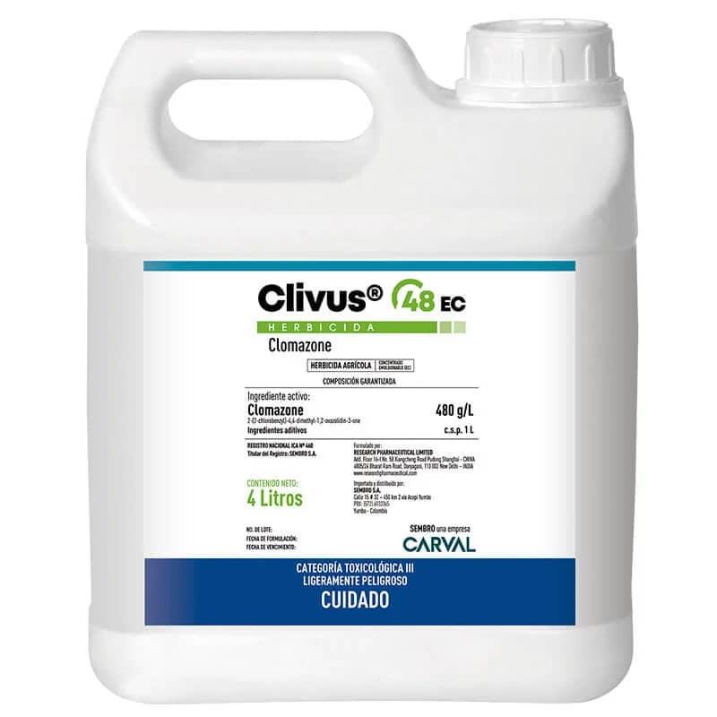 Clivus 48 EC 4 Litros | Herbicida Sistémico para Arroz con Clomazone