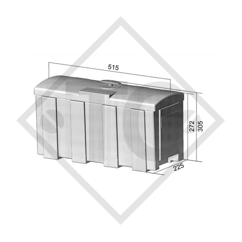 Caja herramientas BOX 515x225x272: organización segura