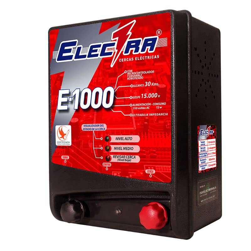 Impulsor Electra E-1000 Plus 110V | Cerca Eléctrica 30 Km