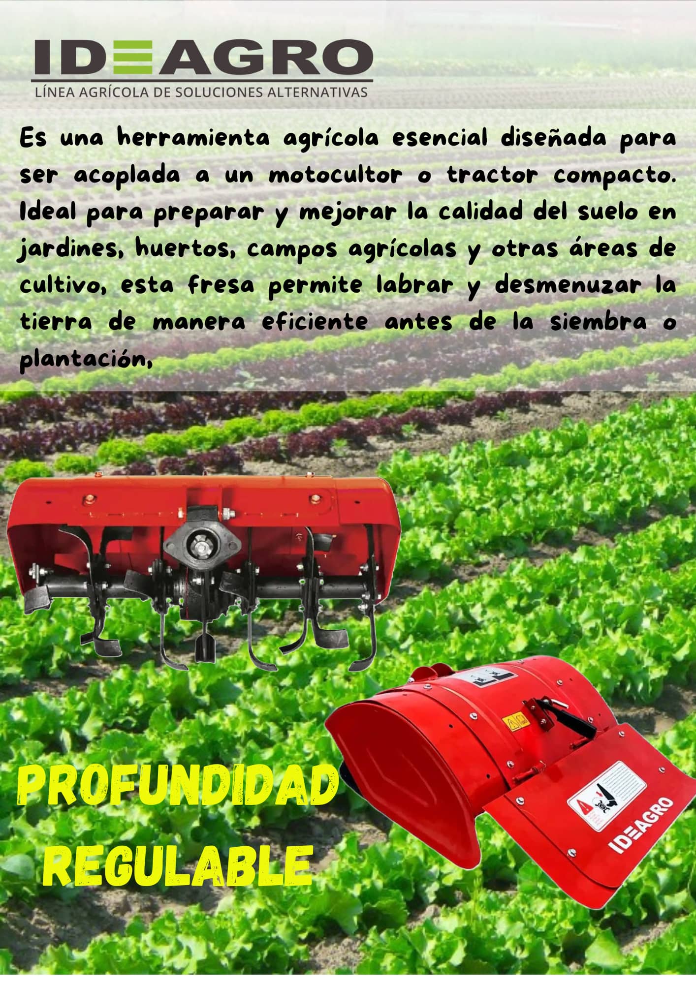 Fresa 80cm Rotativo / Rotovator Weston