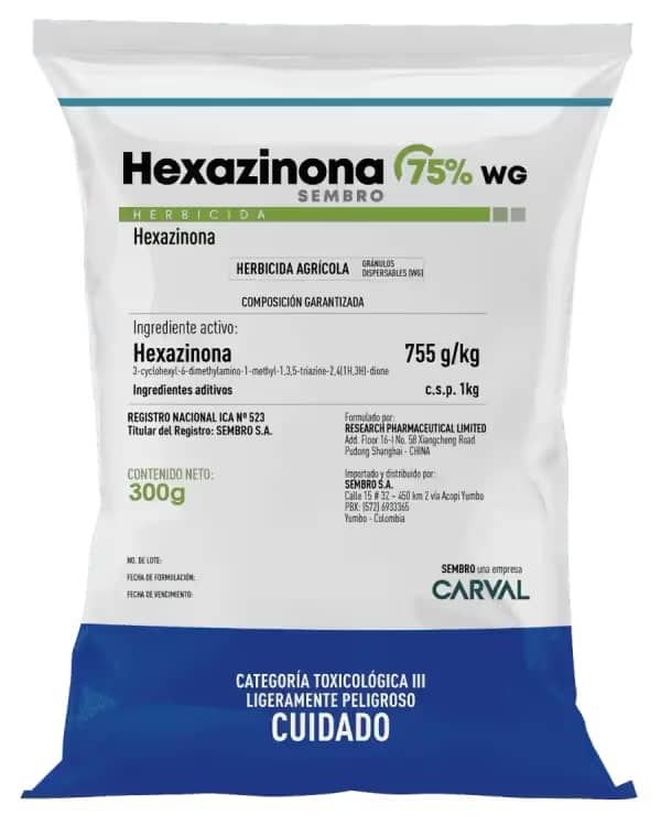 Herbicida Hexazinona 75 WG X 25 Kilos