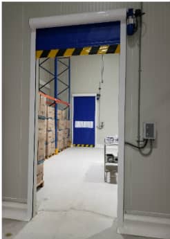 Puertas rápidas automáticas para áreas de poscosecha
