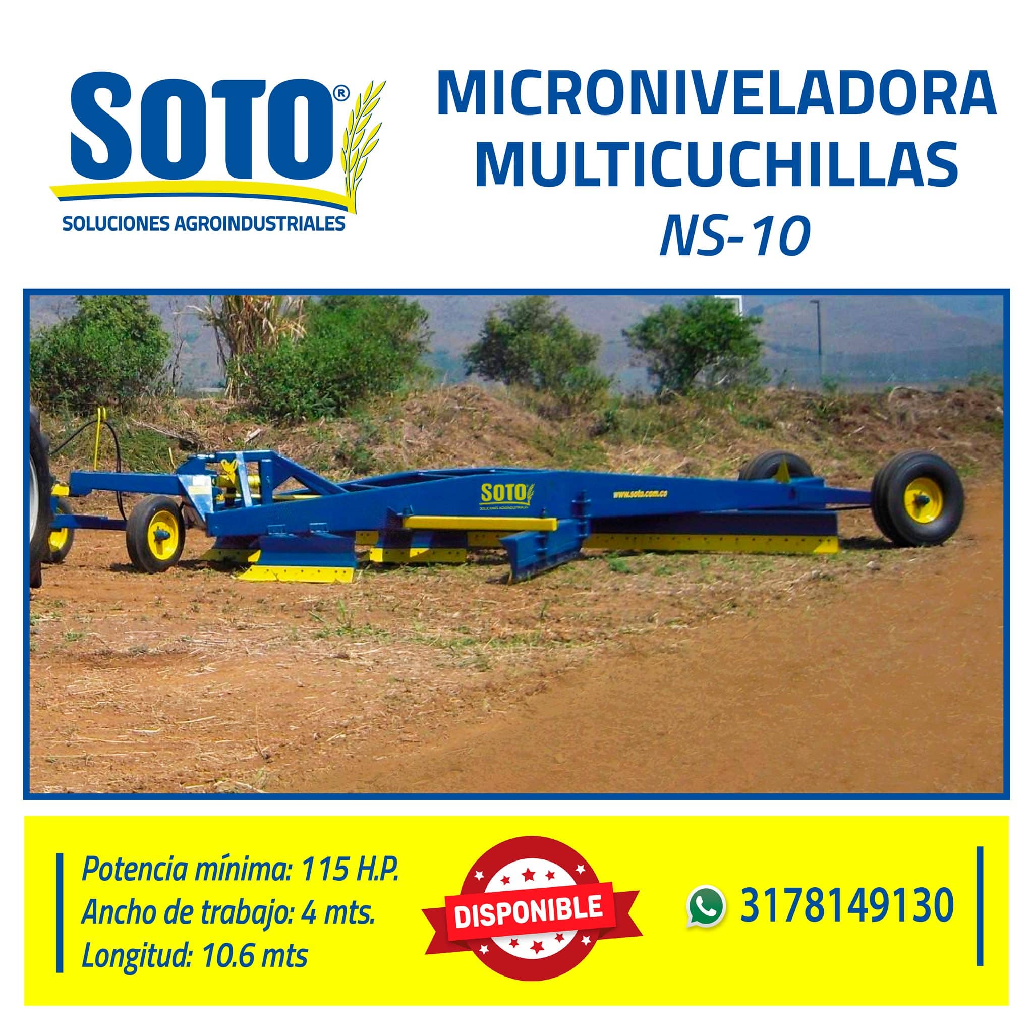 Microniveladora Multicuchillas NS-10