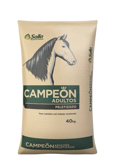 Alimento para Equinos Campeón adultos peletizado x 40 kg - Solla