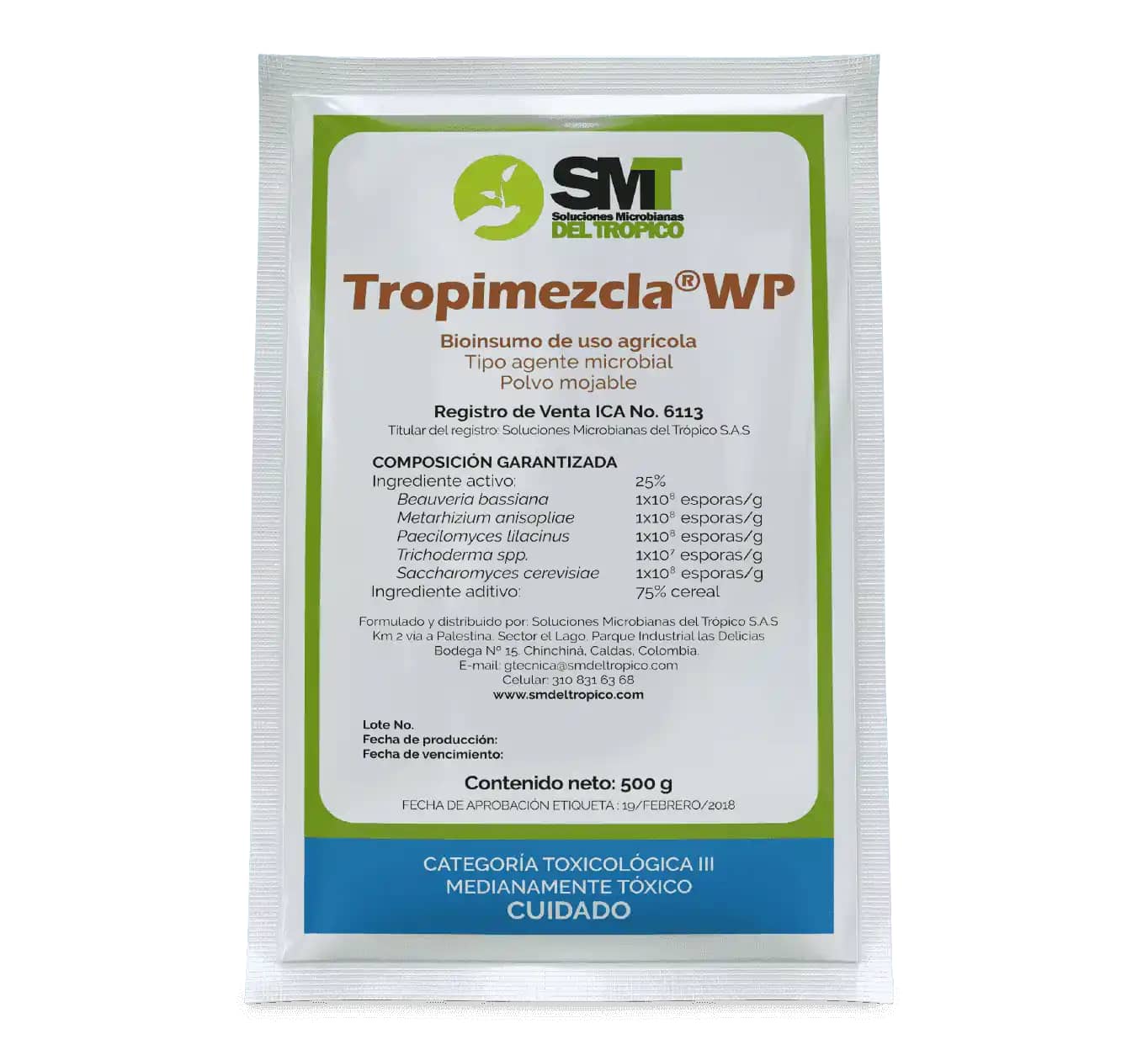 Insecticida Orgánico Tropimezcla Wp x 500 Gr