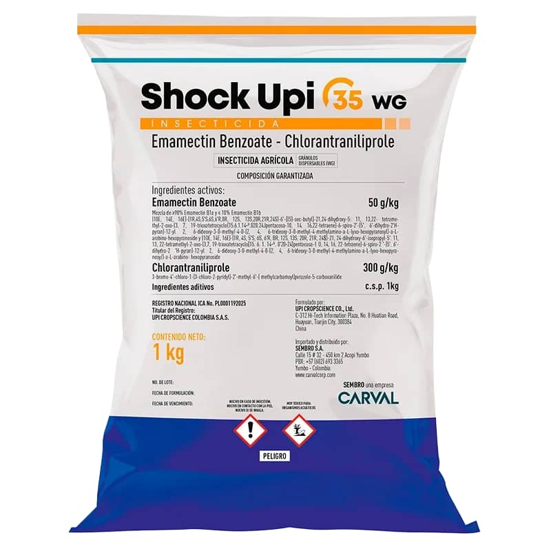 Shock Upi 35 WG 1 kg – Insecticida para Arroz y Maíz