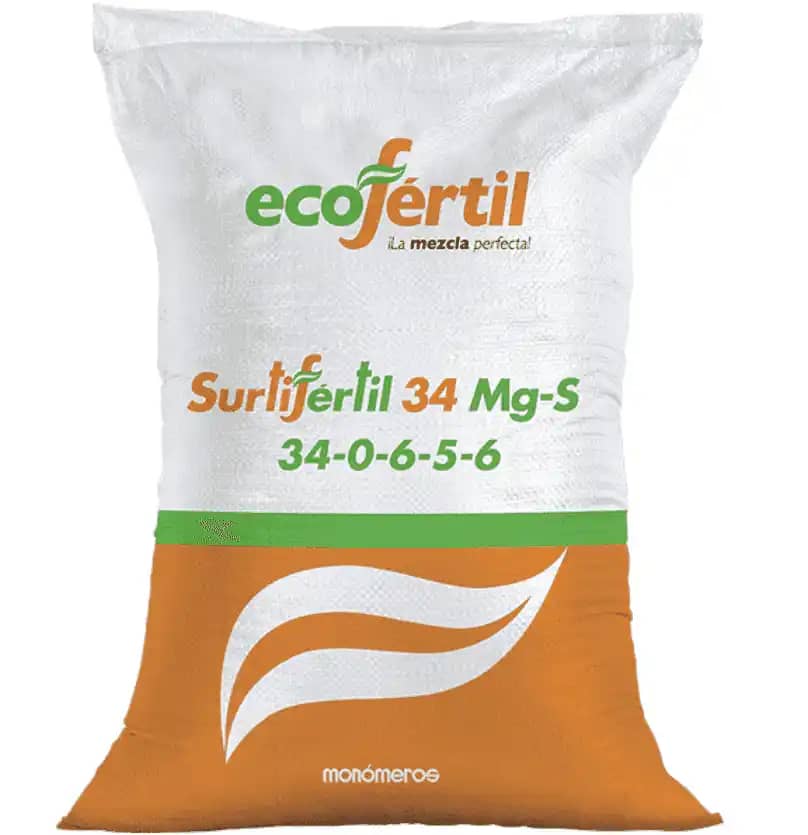 Fertilizante Surtifértil 34-0-6-5 x 50 kg