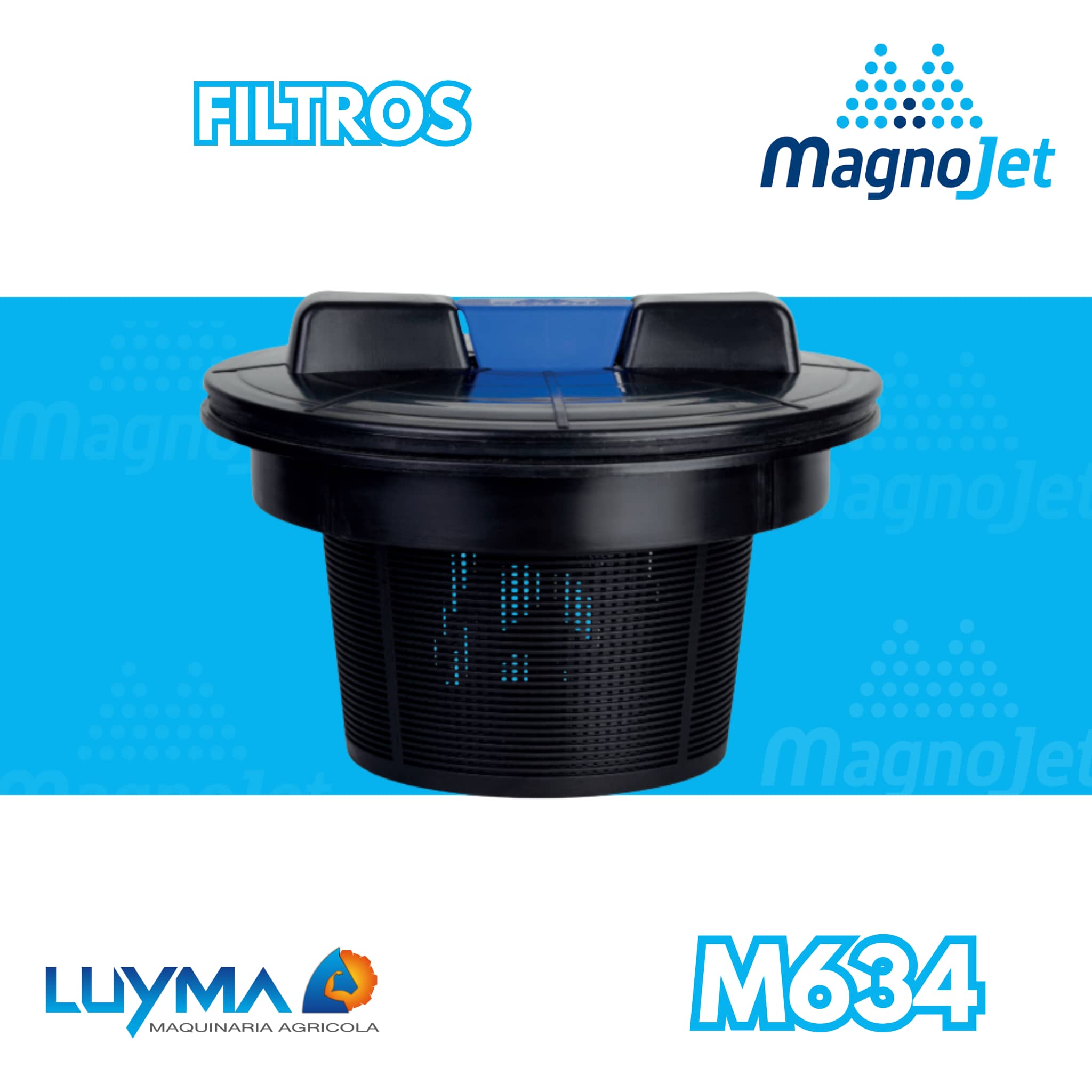 Tapón Tanque Fumigadora 220 mm Magnojet con Filtro
