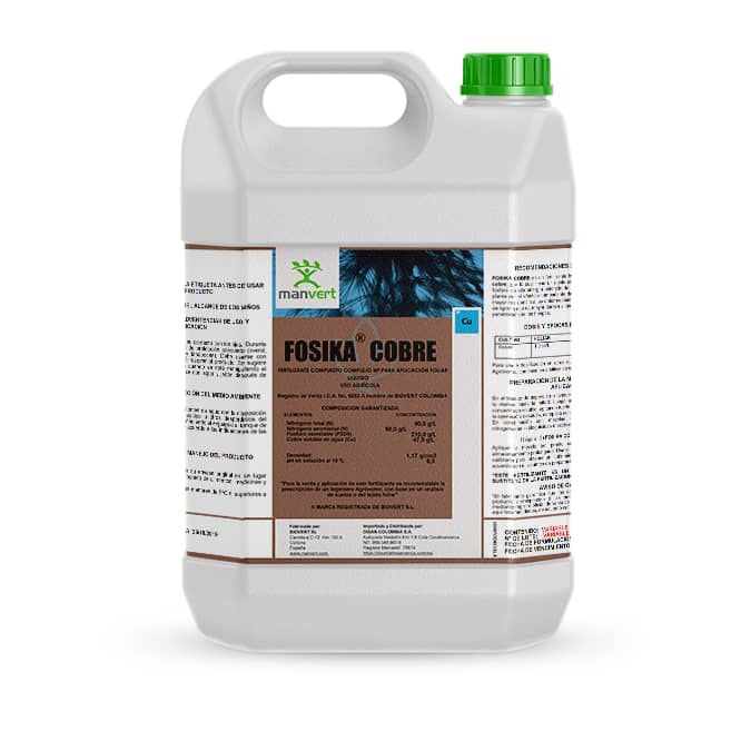Fertilizante Foliar Fosika Cobre - Nutrientes con Cobre para Cultivos