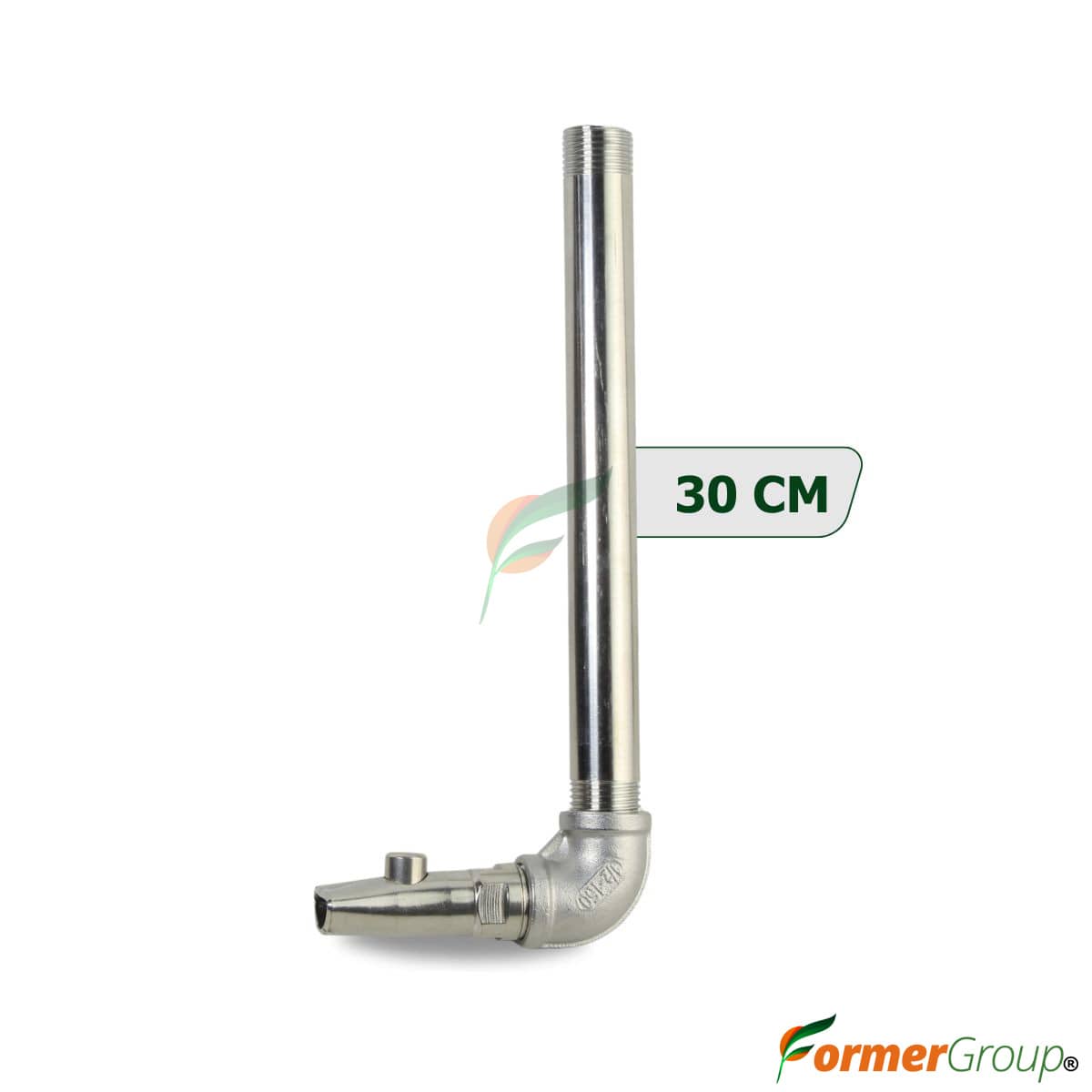 Kit Bebedero Lechones Botón 1/2 Codo 30cm Acero Inox