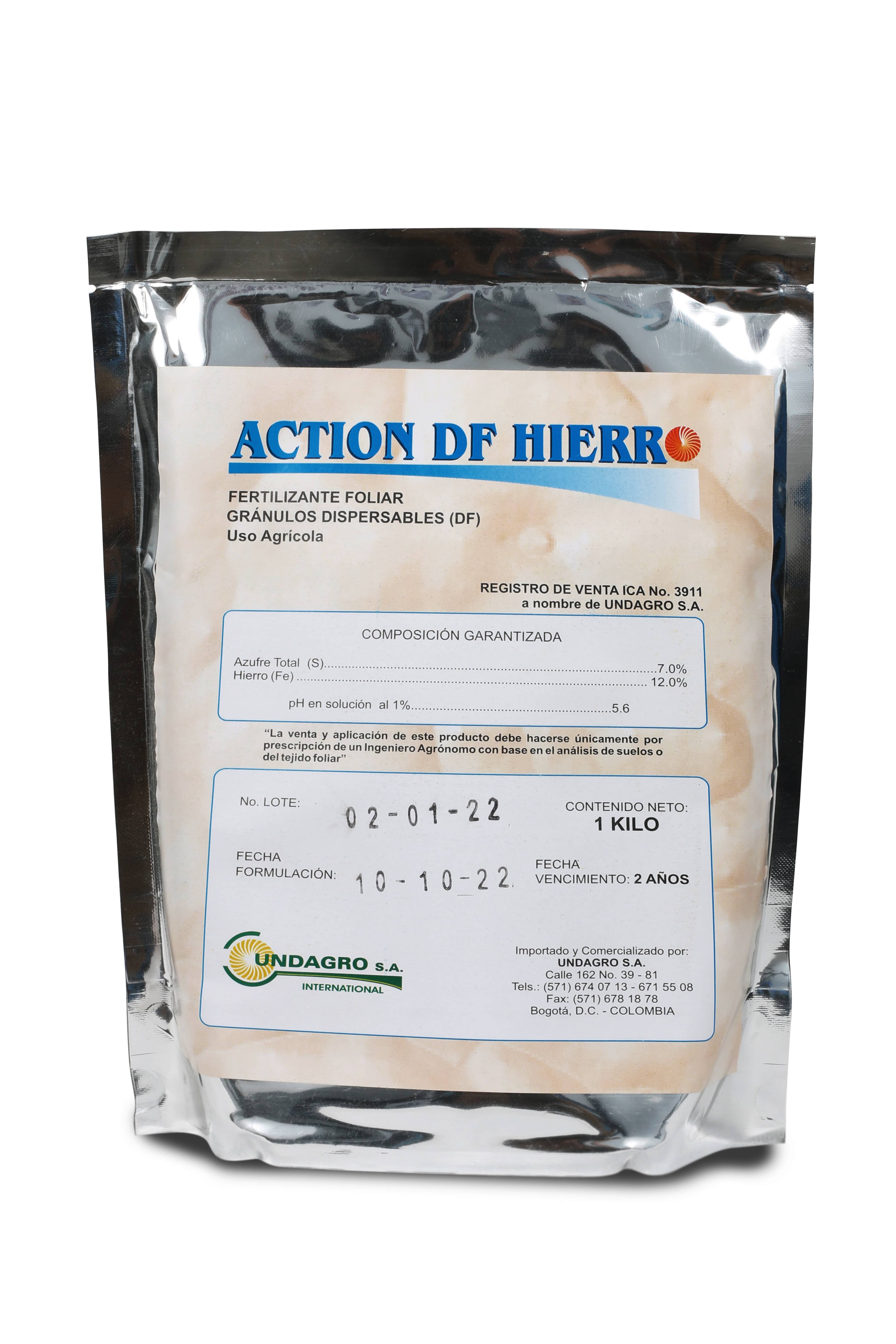 Fertilizante Hidrosoluble Action Hierro