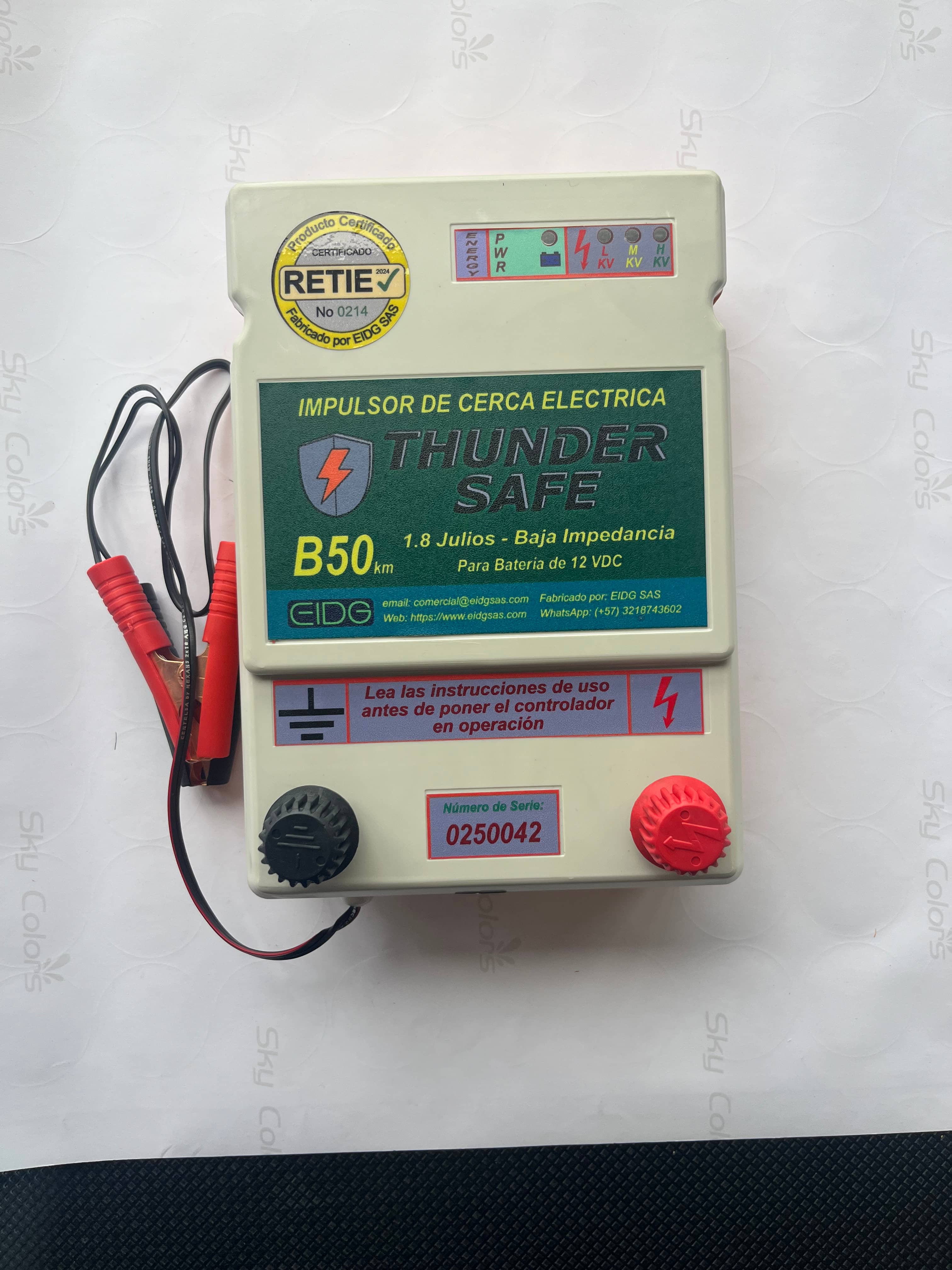 Impulsor de Cerca Eléctrica Thunder Safe B50