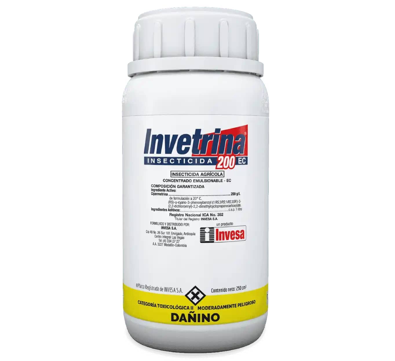 Insecticida Invetrina 200 Ec x 250 cm³