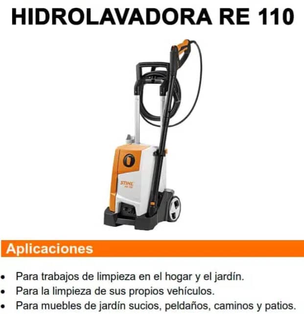 Hidrolavadora eléctrica RE110 - STIHL