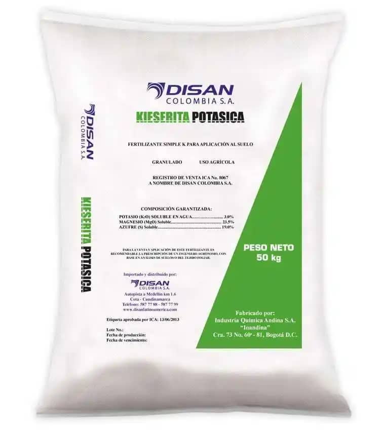 Fertilizante de Sulfato De Potasio x 50 Kg