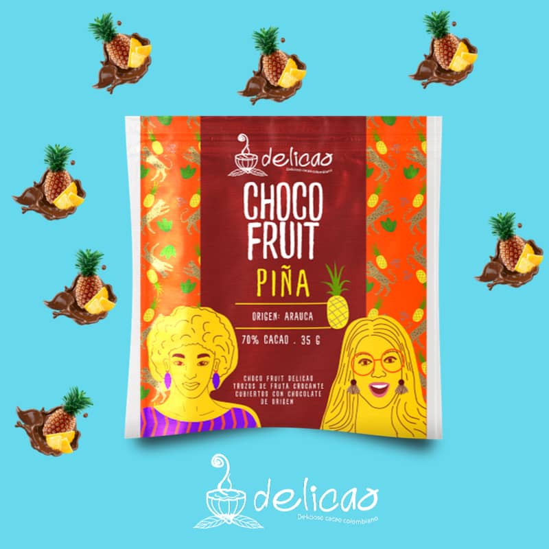 Choco Fruit de Piña 70% x 25 Gr