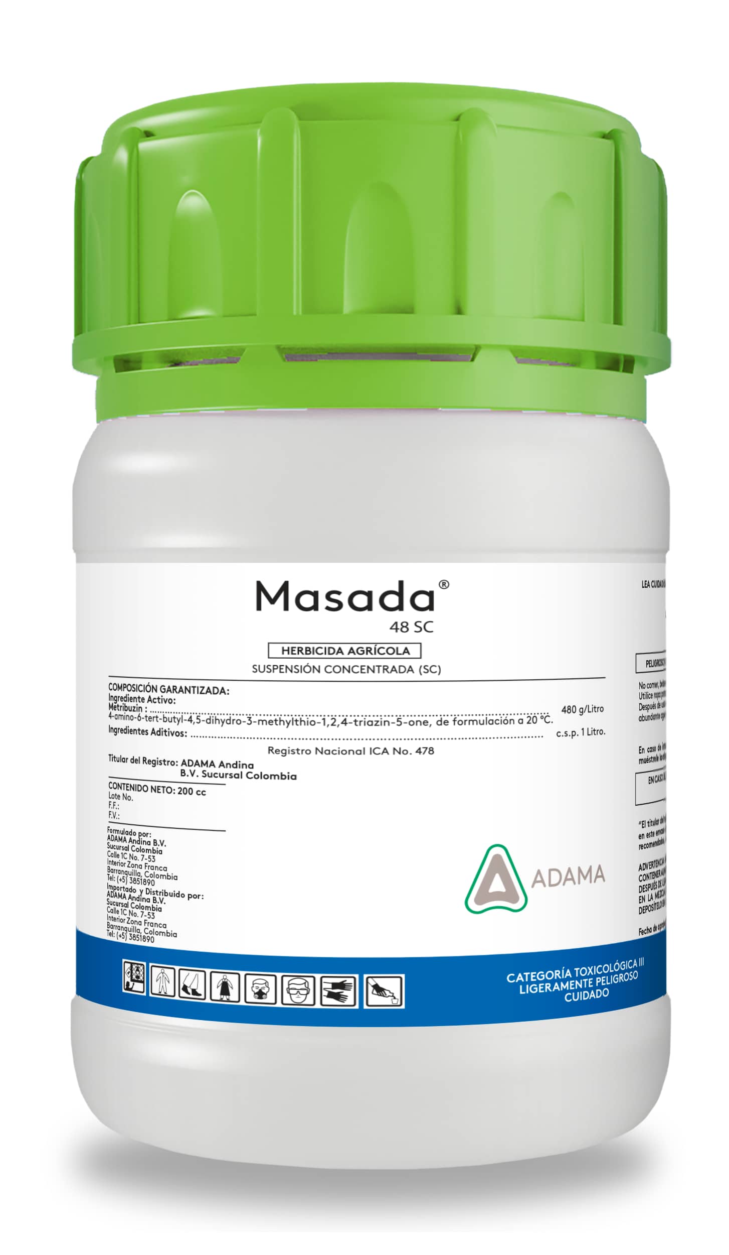 Herbicida Masada 48 SC x 200 cc  - Adama