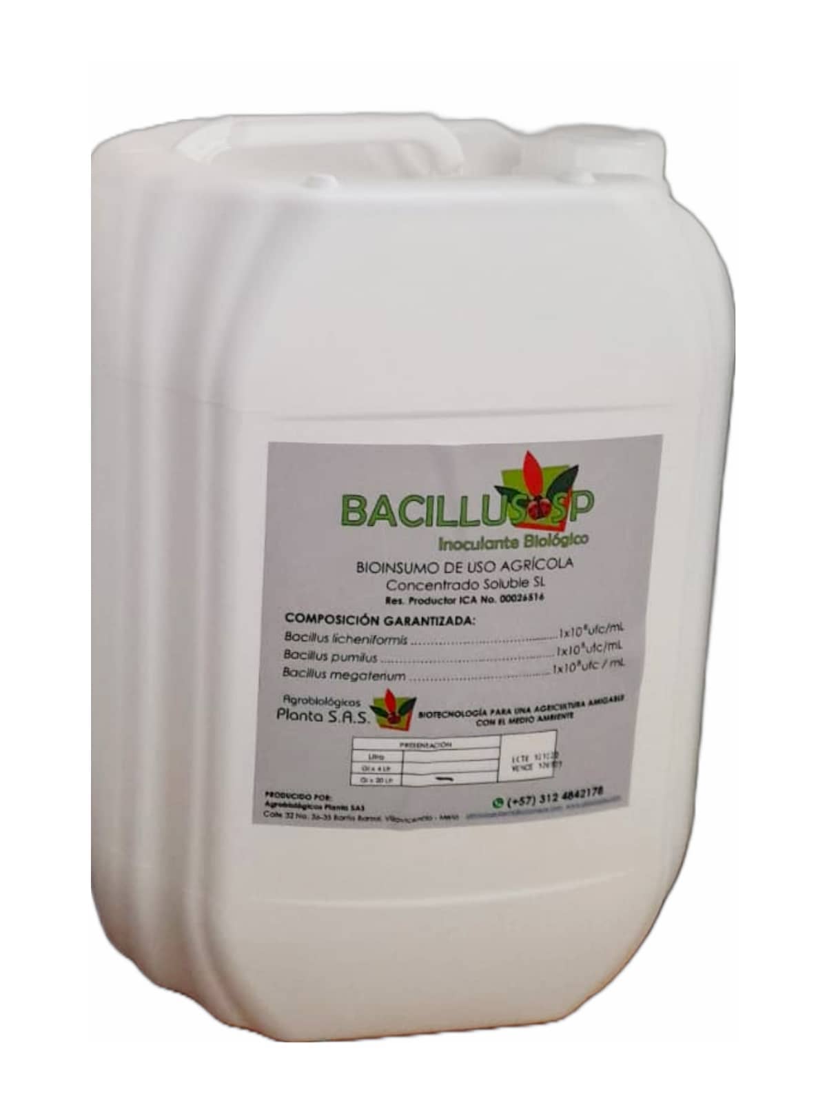 Bacillus sp / Control Biológico x 4 Lt