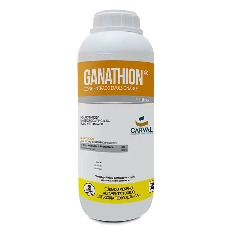 Ganathion 1 L Carval – Insecticida veterinario para control de garrapatas&nbsp;(