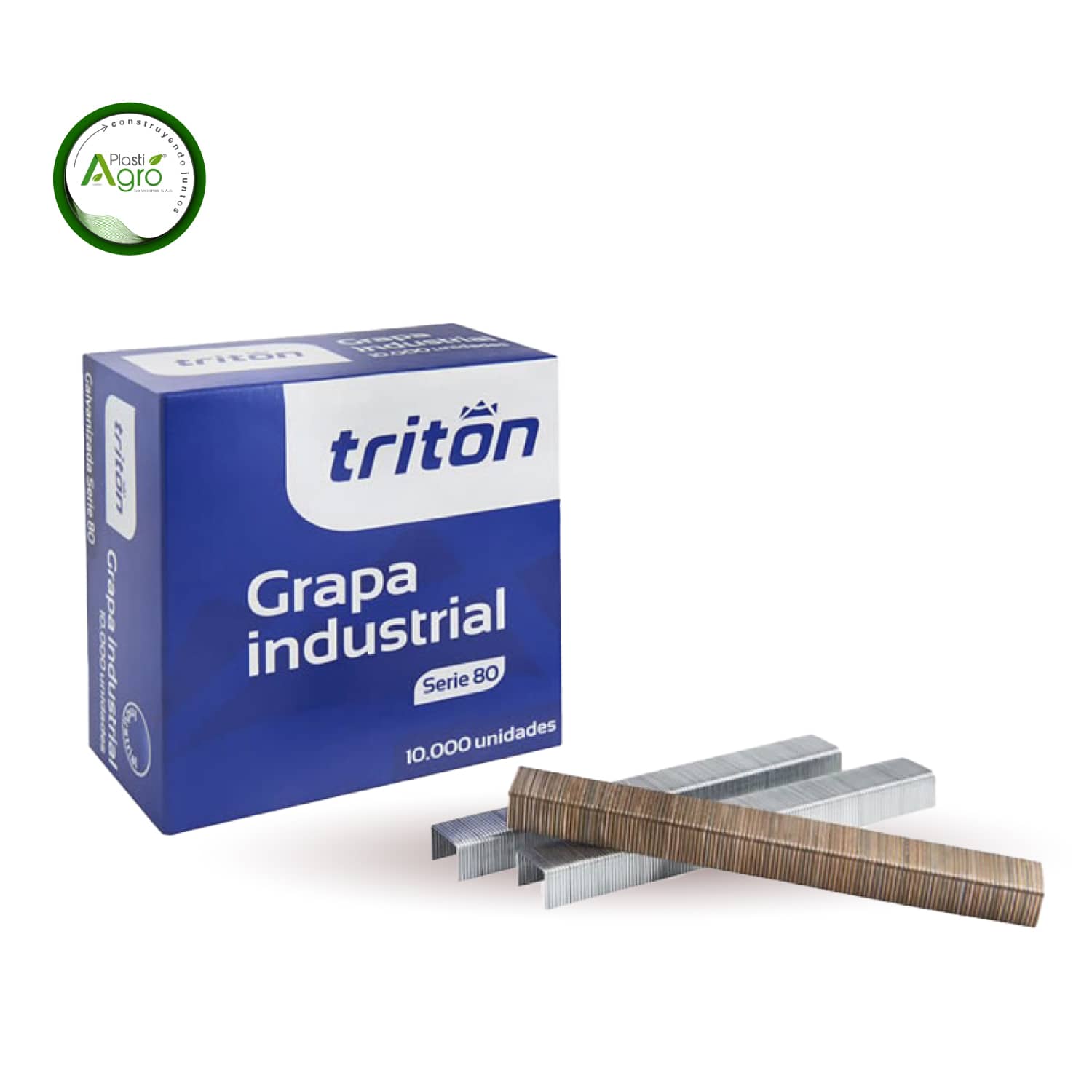 Grapa Industrial Galvanizada serie 80 - Para trabajos livianos y precisos