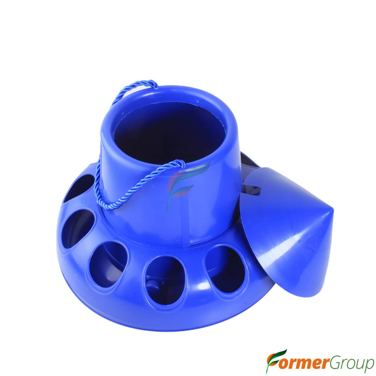 Comedero azul para aves 2 kg