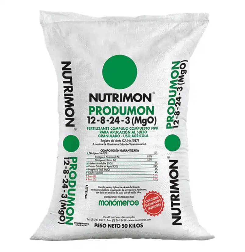 Fertilizante Produmon 12-8-24-3 x 50 Kg