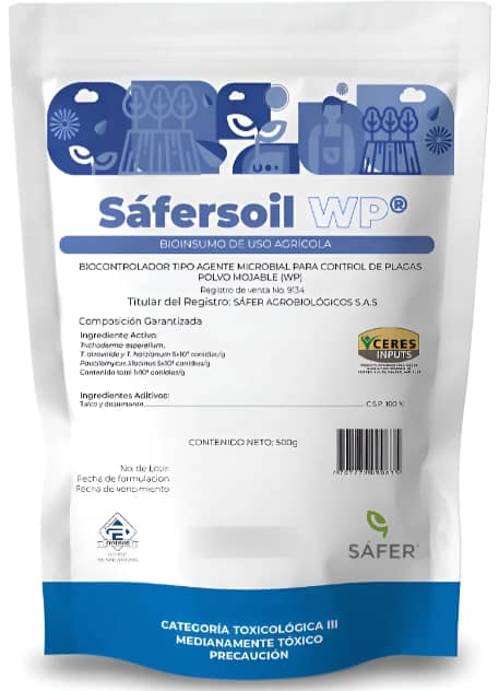 Sáfersoil WP — Biofungicida y Bionematicida 500 g