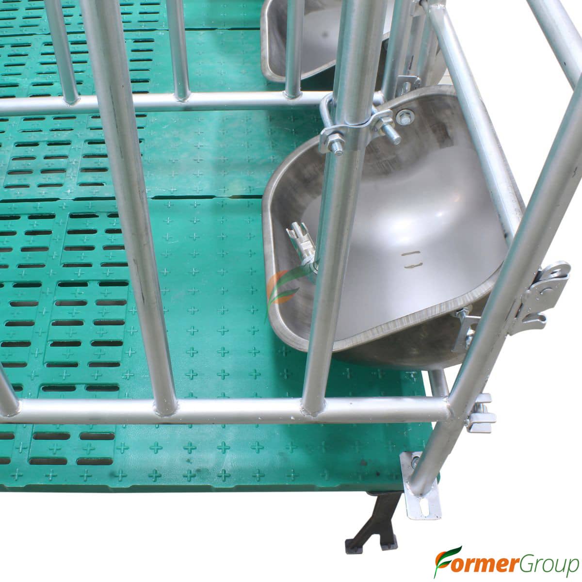 Jaula de Gestación 3 Cerdas Acero Galvanizado + Piso BMC