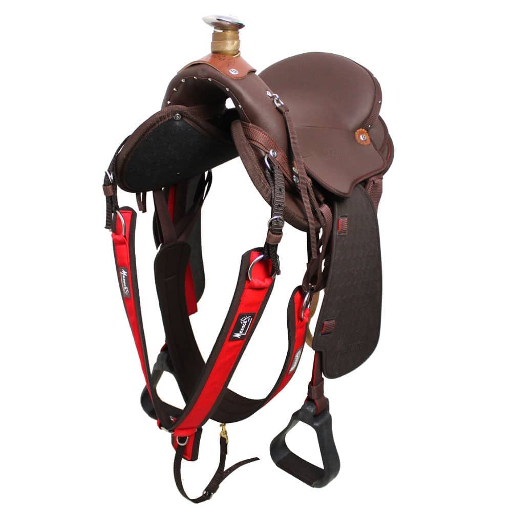 Silla De Vaquería Gladiadora - Café Con Rojo