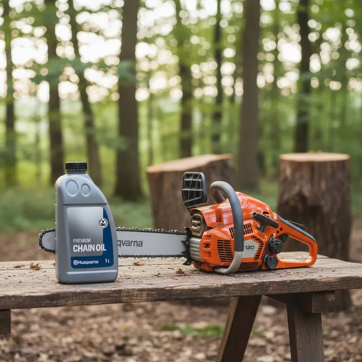 Motosierra Husqvarna 120 16" potente y ligera