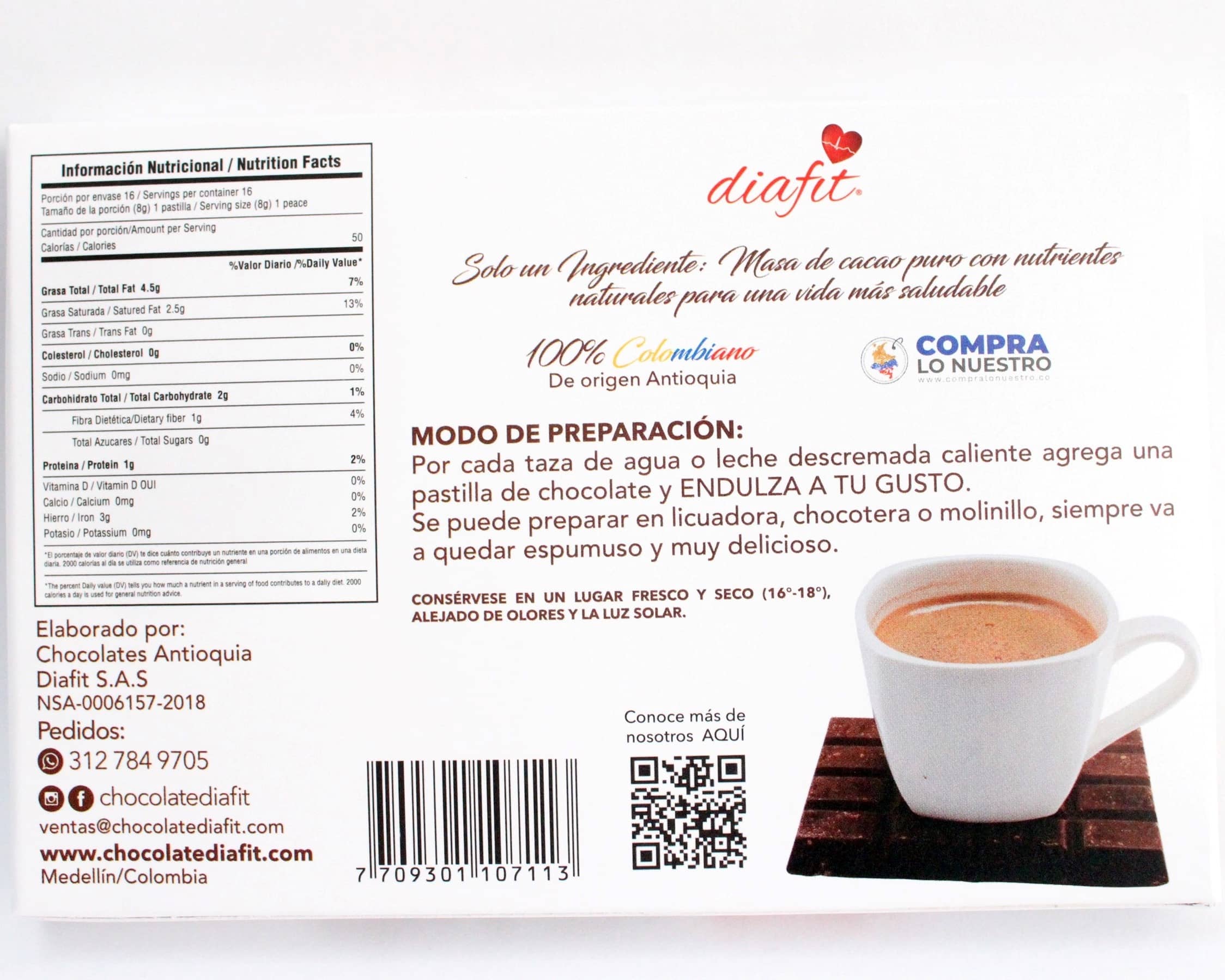 Chocolate de Mesa x 125 Gr