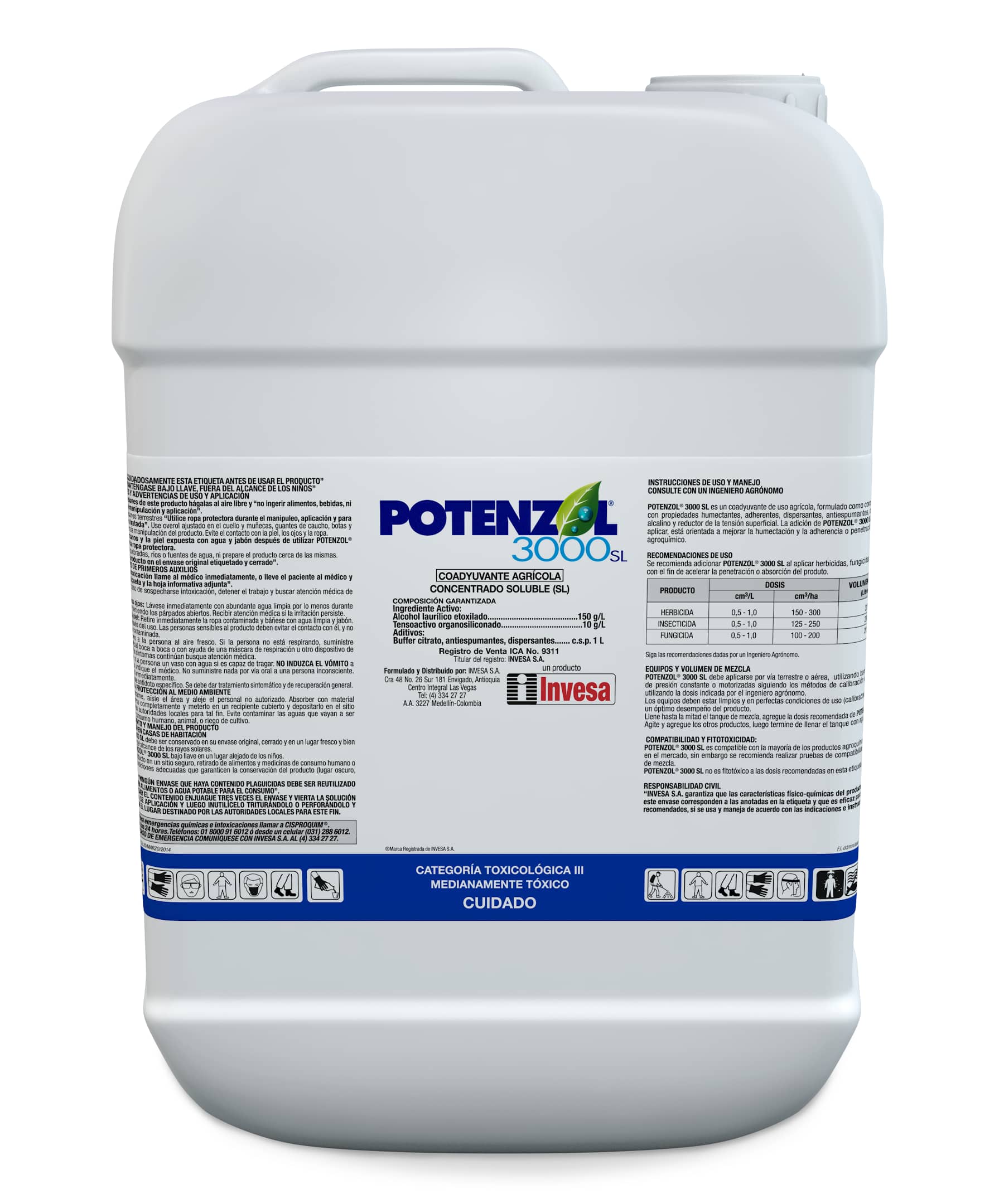 Coadyuvante Potenzon 3000 SL X 20 litros