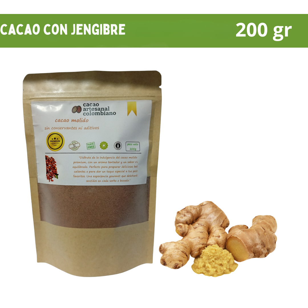 Cacao sabor Jengibre x 200 Gr
