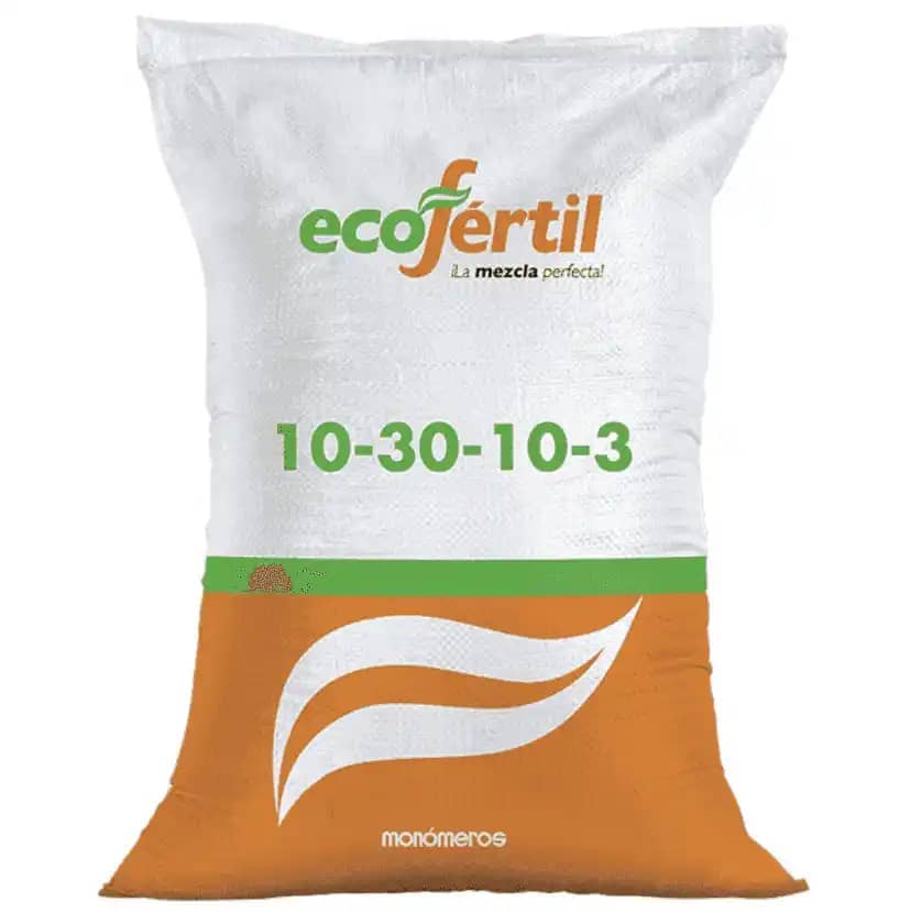 Fertilizante 10-30-10-3 x 50 Kg - Ecofértil