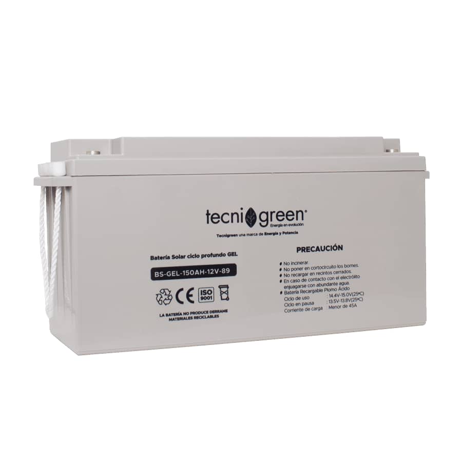 Batería Solar 12v 150ah Gel Recargable - Tecnigreen