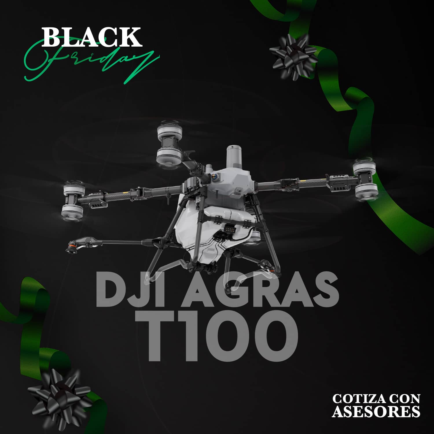 Dron Agrícola DJI AGRAS T100 – Eficiencia en grandes cultivos