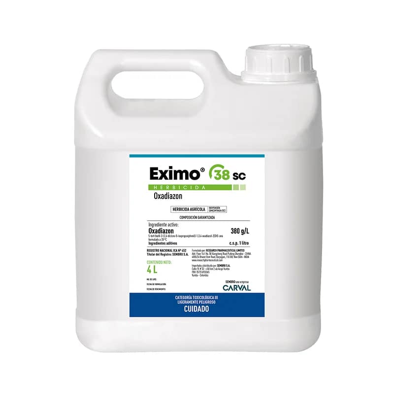 Eximo 38 SC para Arroz — Herbicida de Oxadiazon, Presentación 4 L